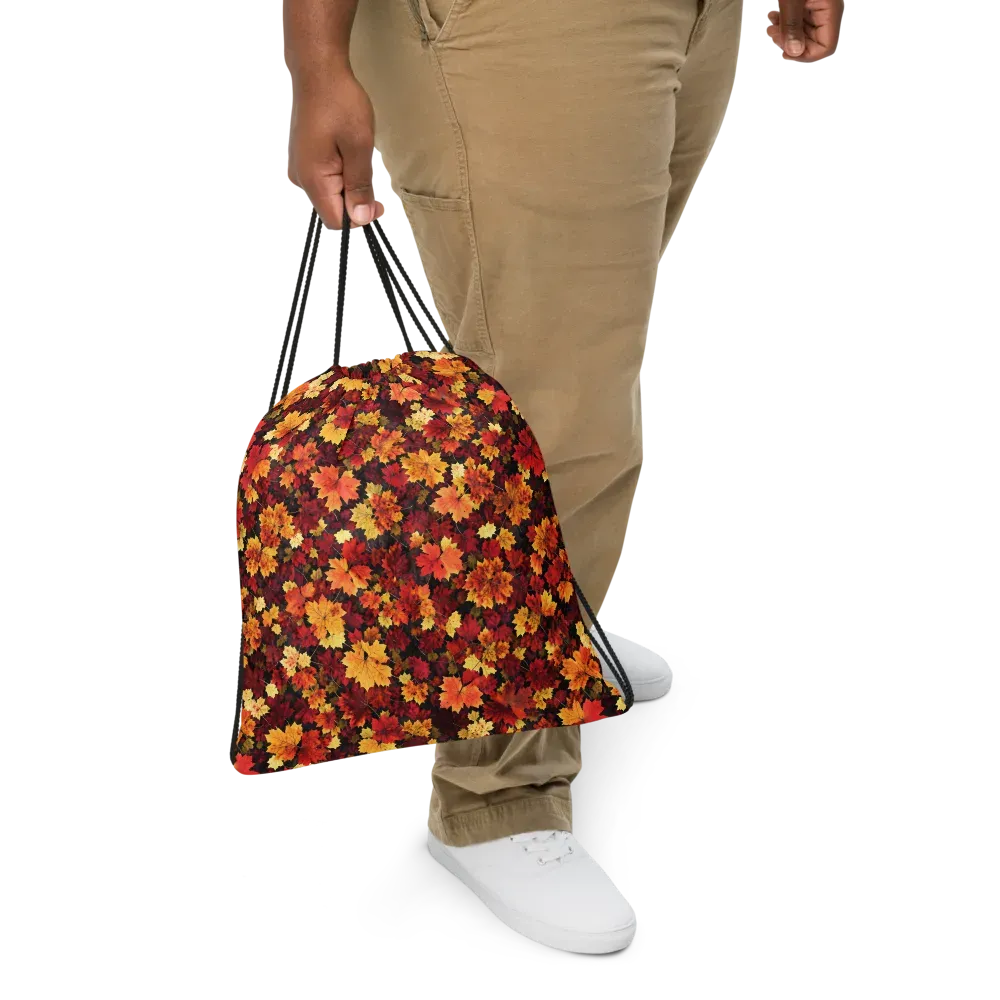 Falling Gold on Drawstring Bag — Print file