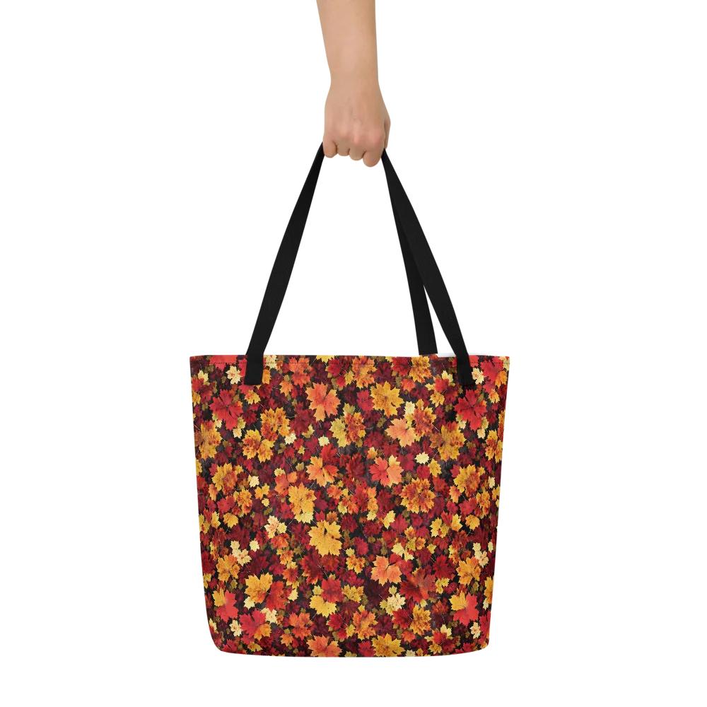 Falling Gold on Large Tote Bag W/ Pocket — Print file