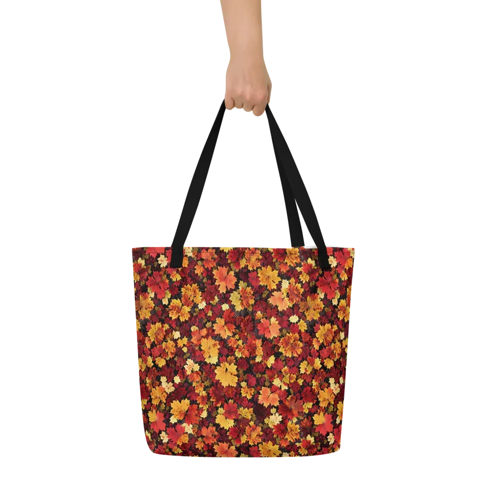 Falling Gold on Large Tote Bag W/ Pocket — Print file