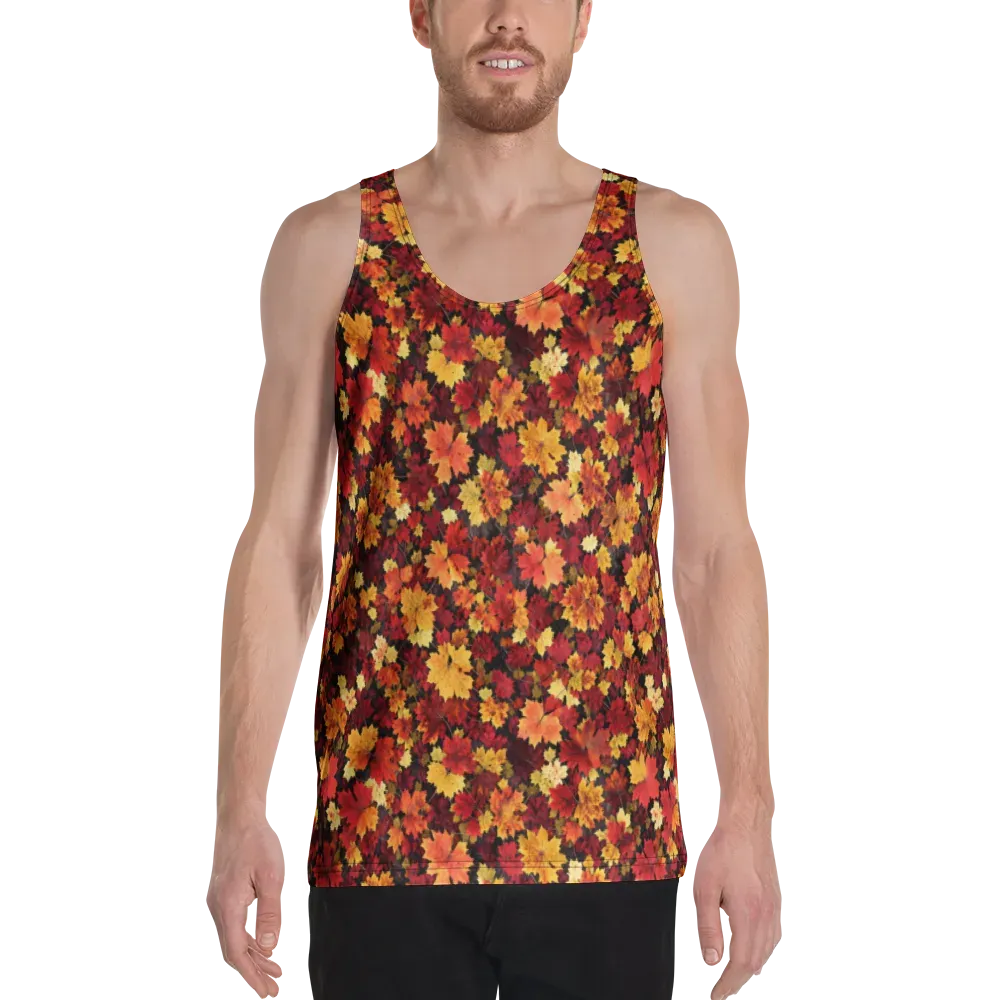 Falling Gold on Men's Tank Top — Front