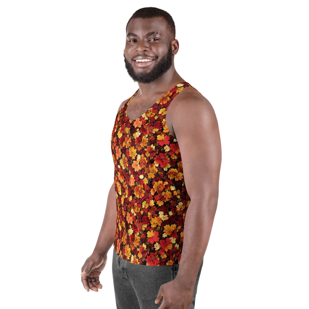 Falling Gold on Men's Tank Top — Left Front