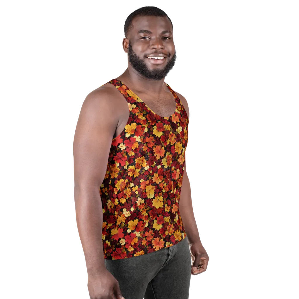 Falling Gold on Men's Tank Top — Right Front
