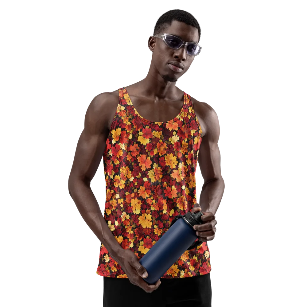 Falling Gold on Men's Tank Top — Back print