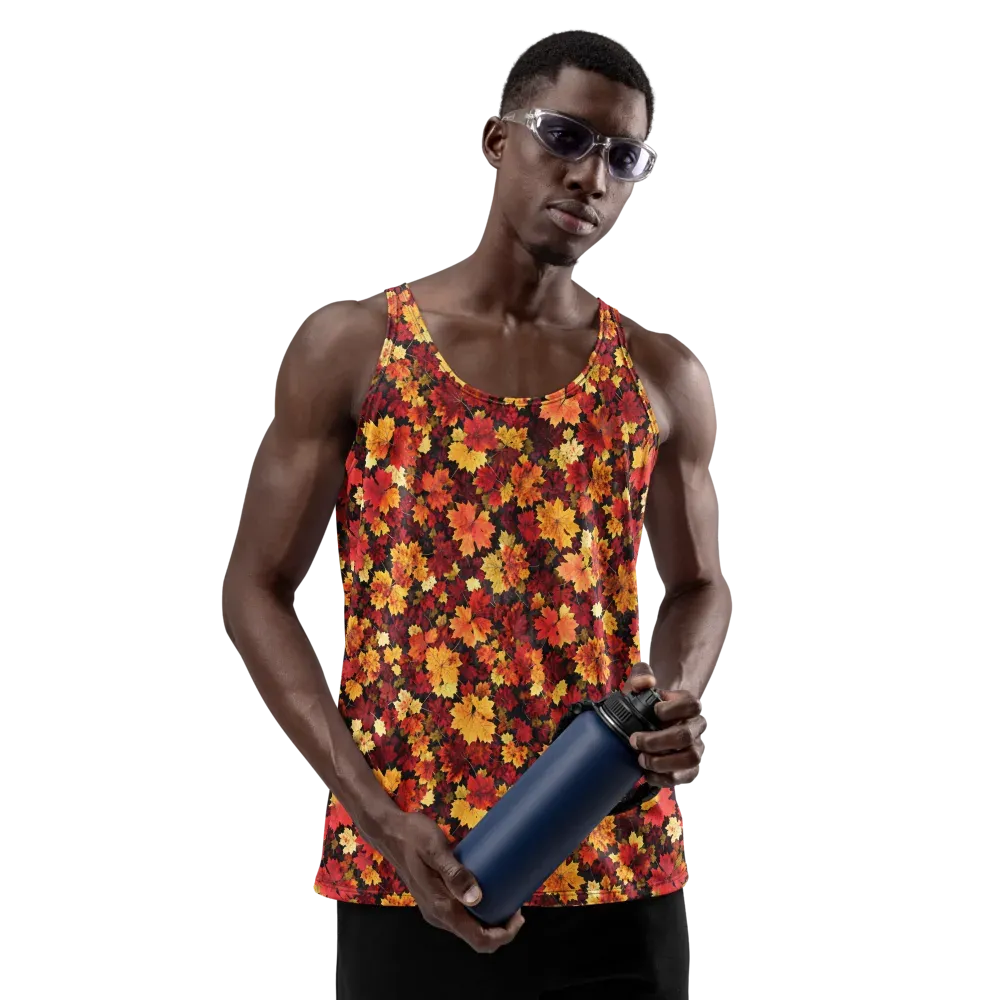 Falling Gold on Men's Tank Top — Back print