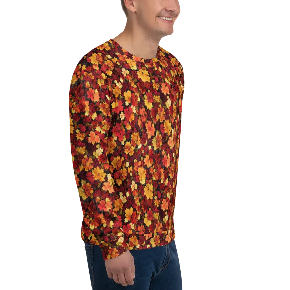 Falling Gold on Sweatshirt — Right Front