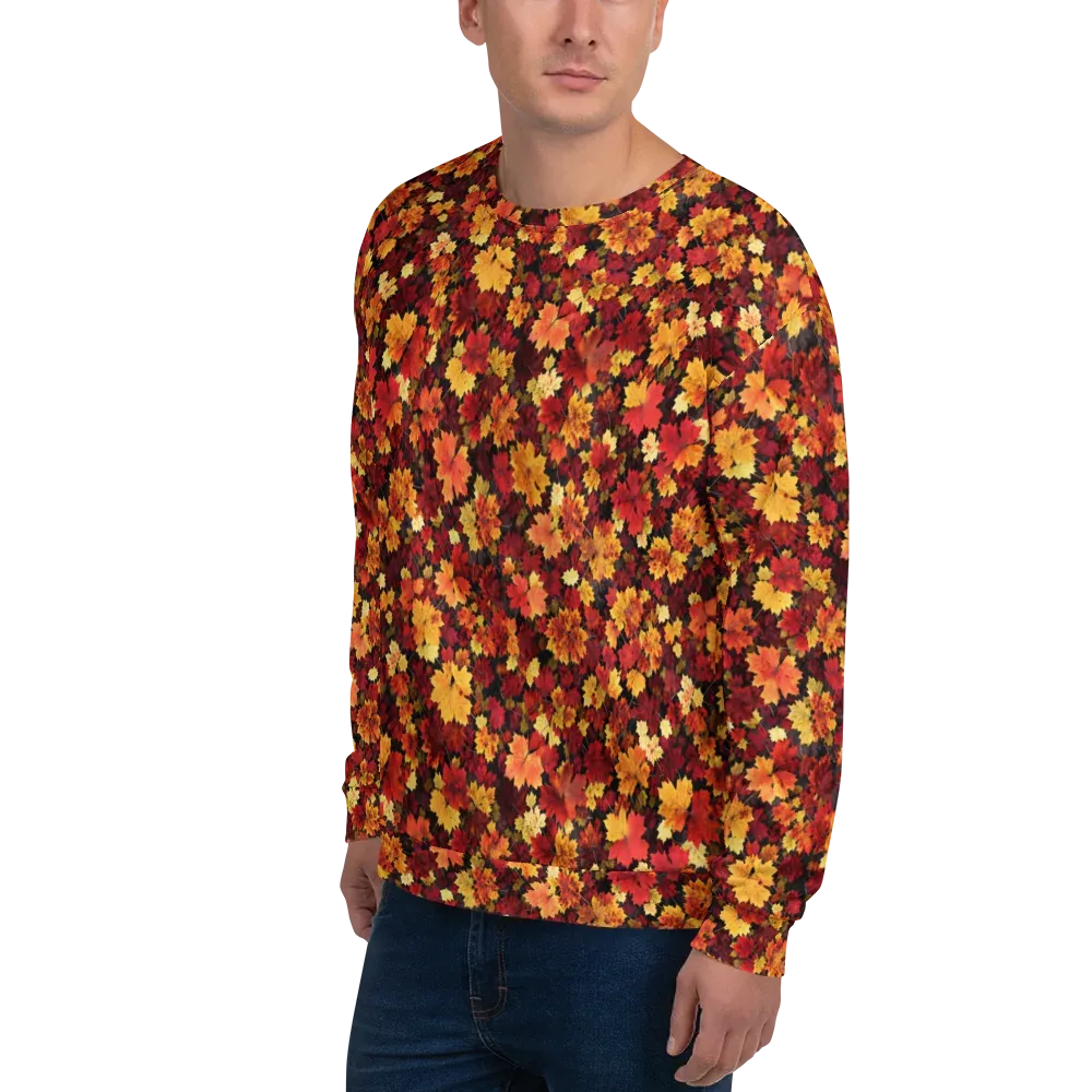 Falling Gold on Sweatshirt — Left Front
