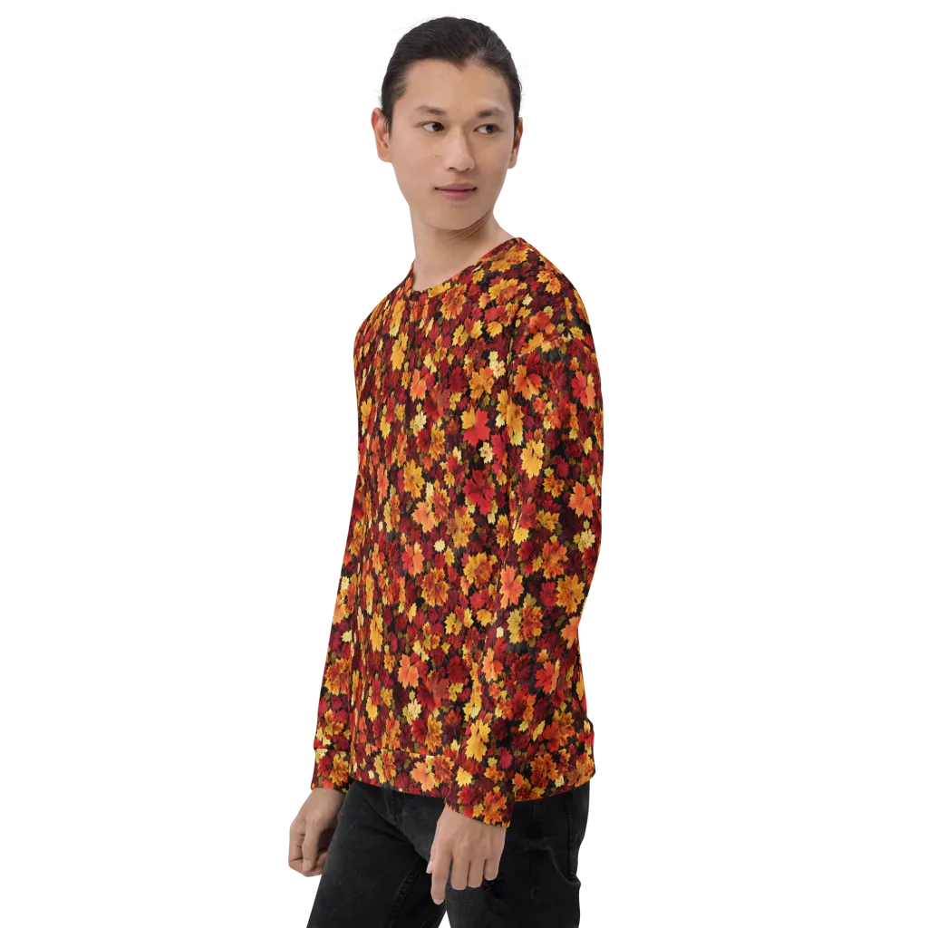 Falling Gold on Sweatshirt — Left sleeve
