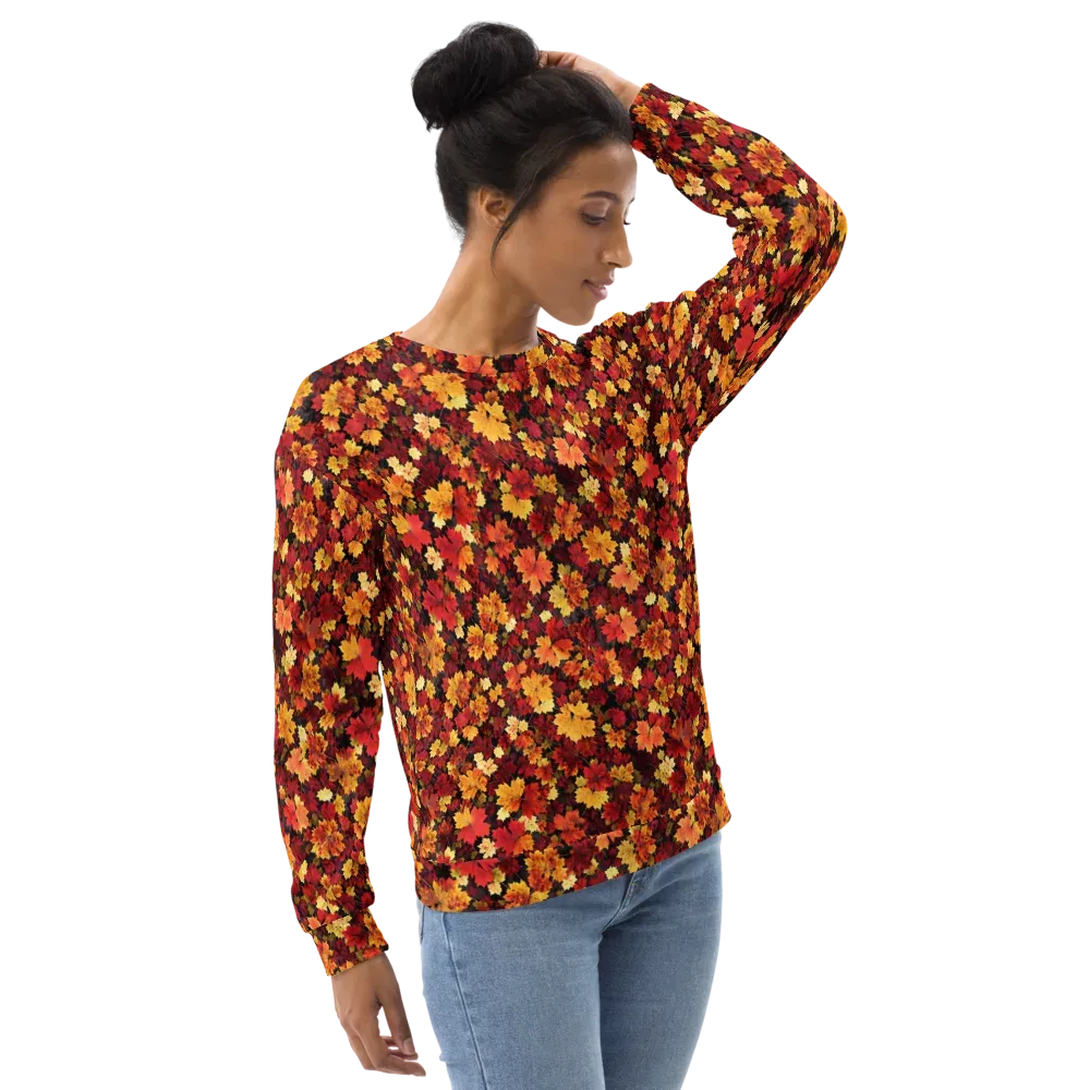 Falling Gold on Sweatshirt — Back print