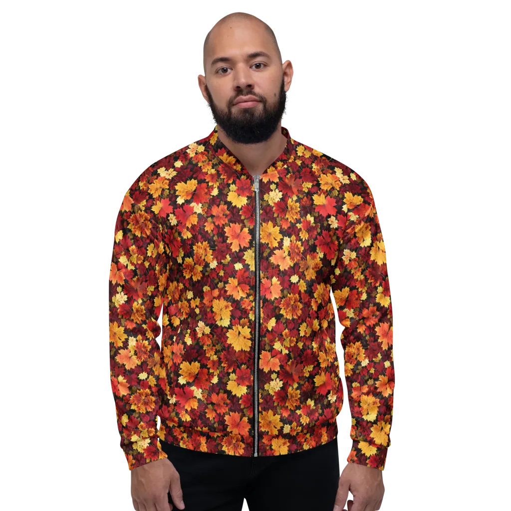 Falling Gold on Bomber Jacket — Front