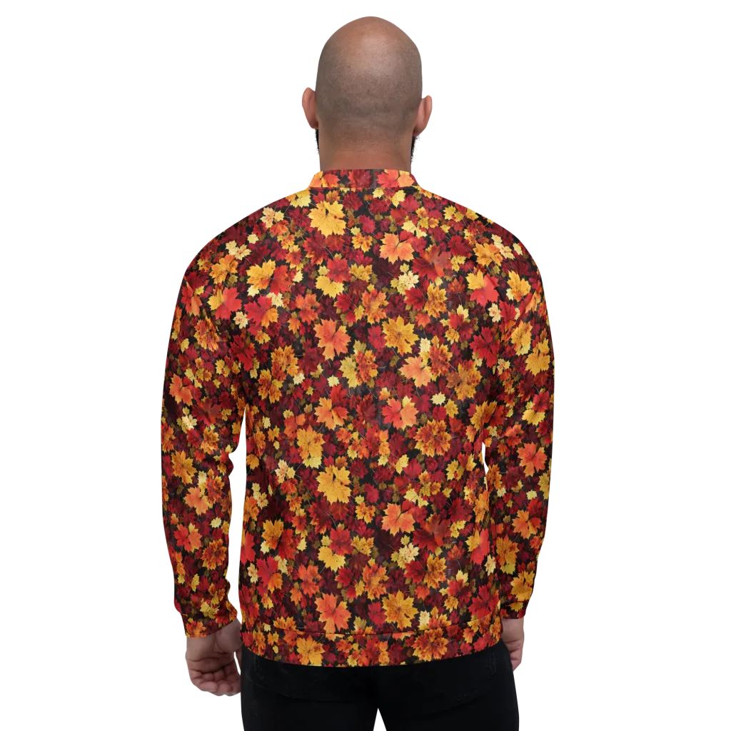 Falling Gold on Bomber Jacket — Back
