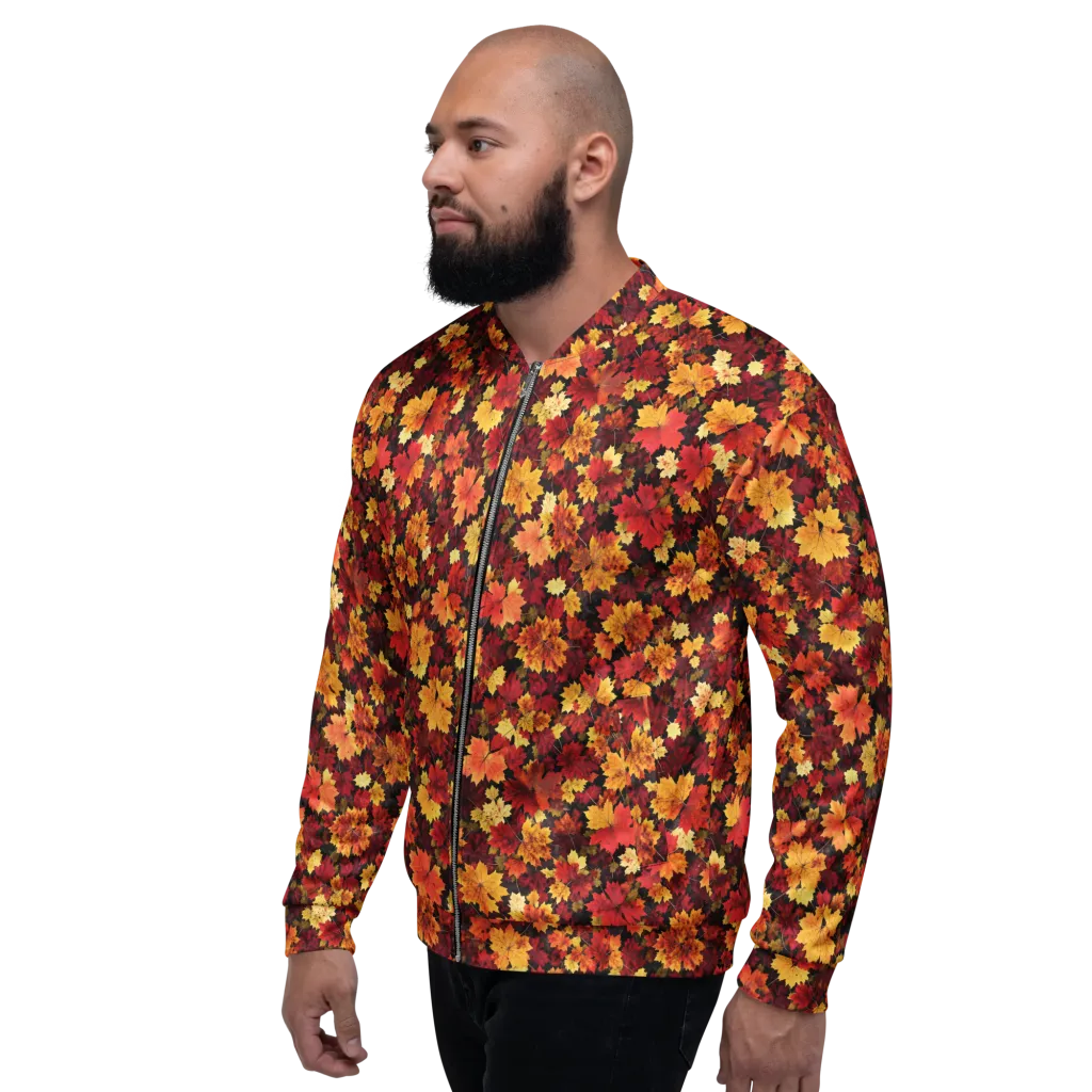 Falling Gold on Bomber Jacket — Left
