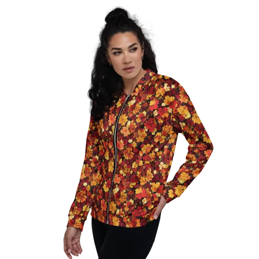 Falling Gold on a Bomber Jacket