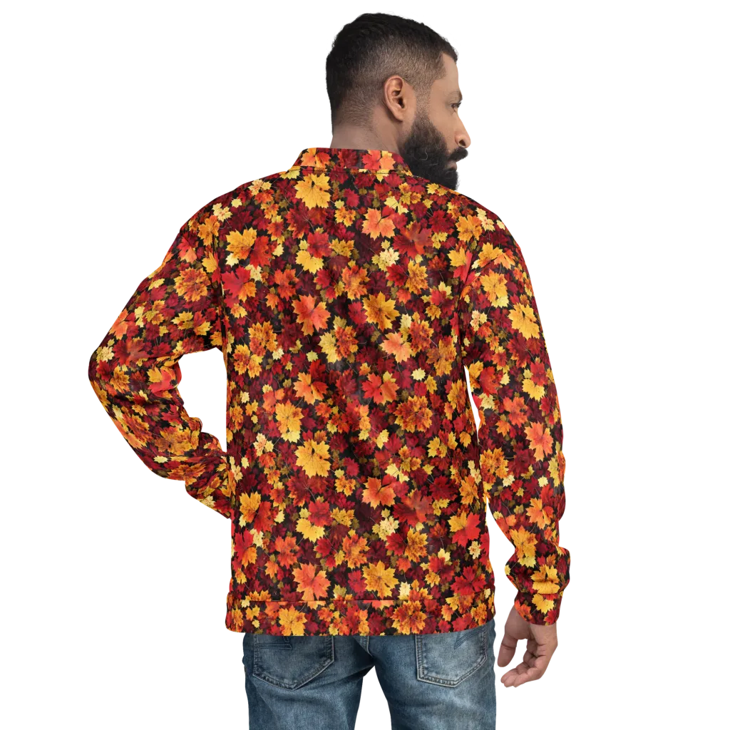 Falling Gold on Bomber Jacket — Back print