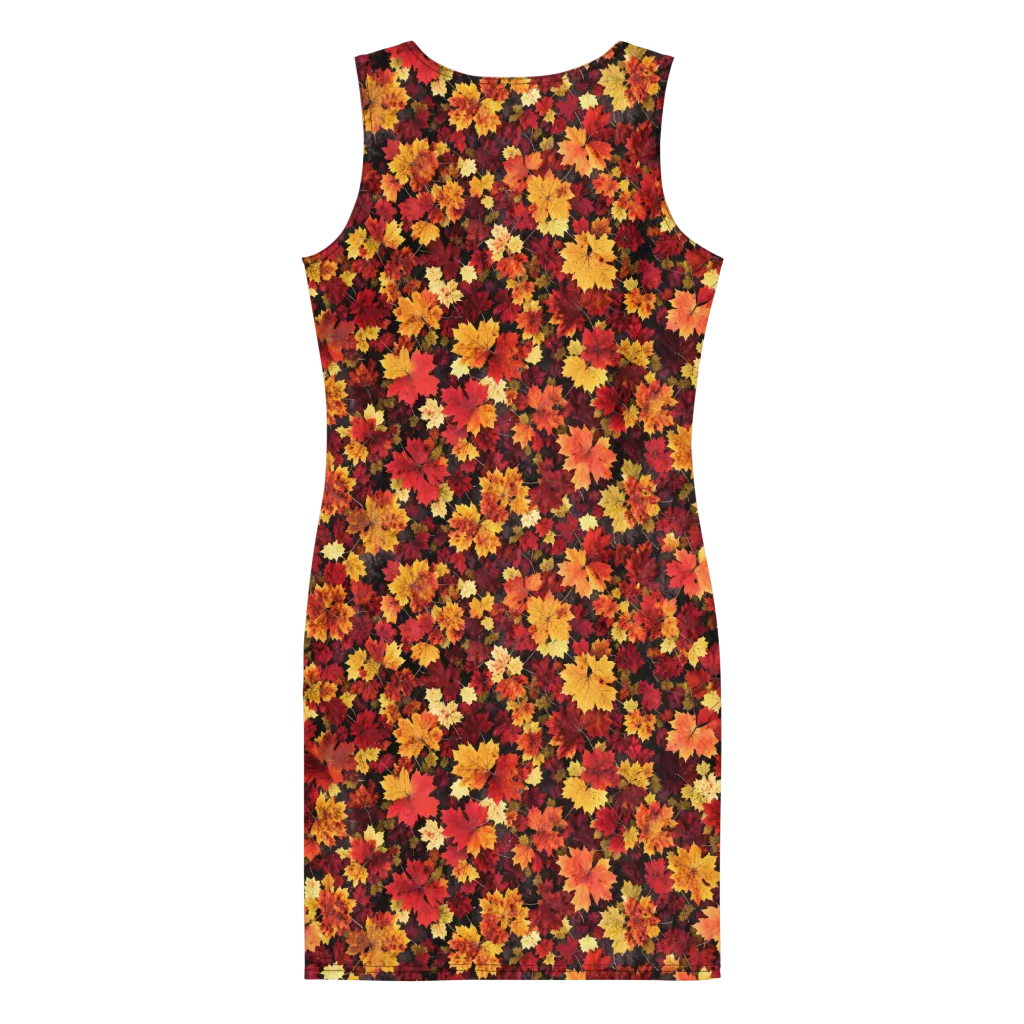 Falling Gold on Bodycon Dress — Print file