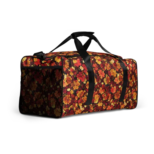 Falling Gold on a Duffle Bag