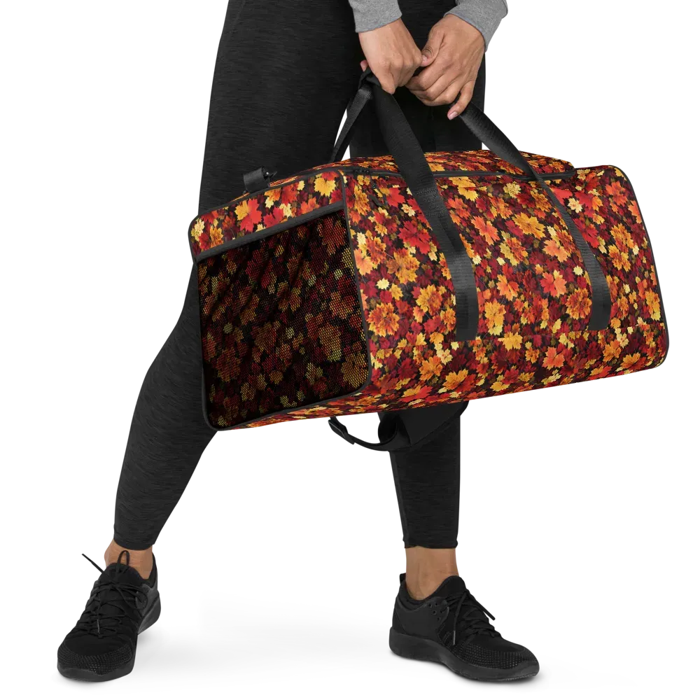 Falling Gold on Duffle Bag — Right Front