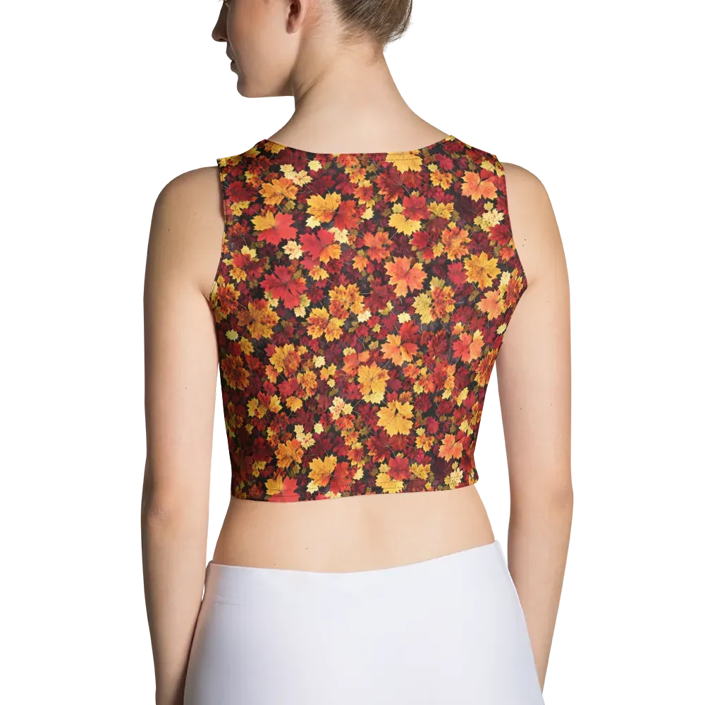 Falling Gold on Crop Top — Back