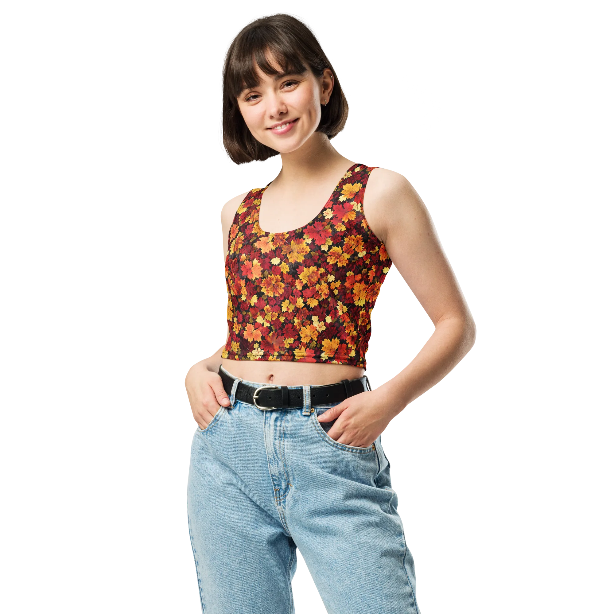 Falling Gold on Crop Top — Print file