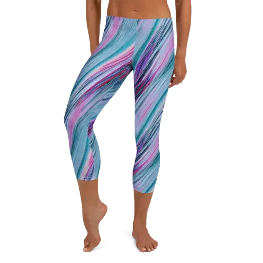 Chromatic Drift on a Capri Leggings
