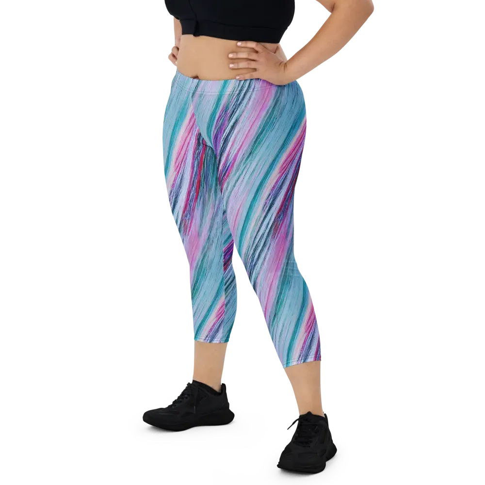 Chromatic Drift on Capri Leggings — Print file