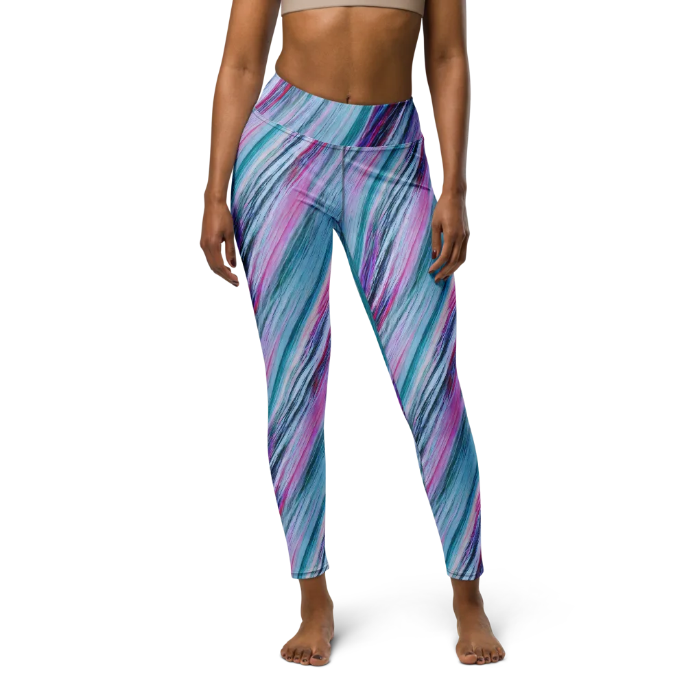 Chromatic Drift on Yoga Leggings — Back waist