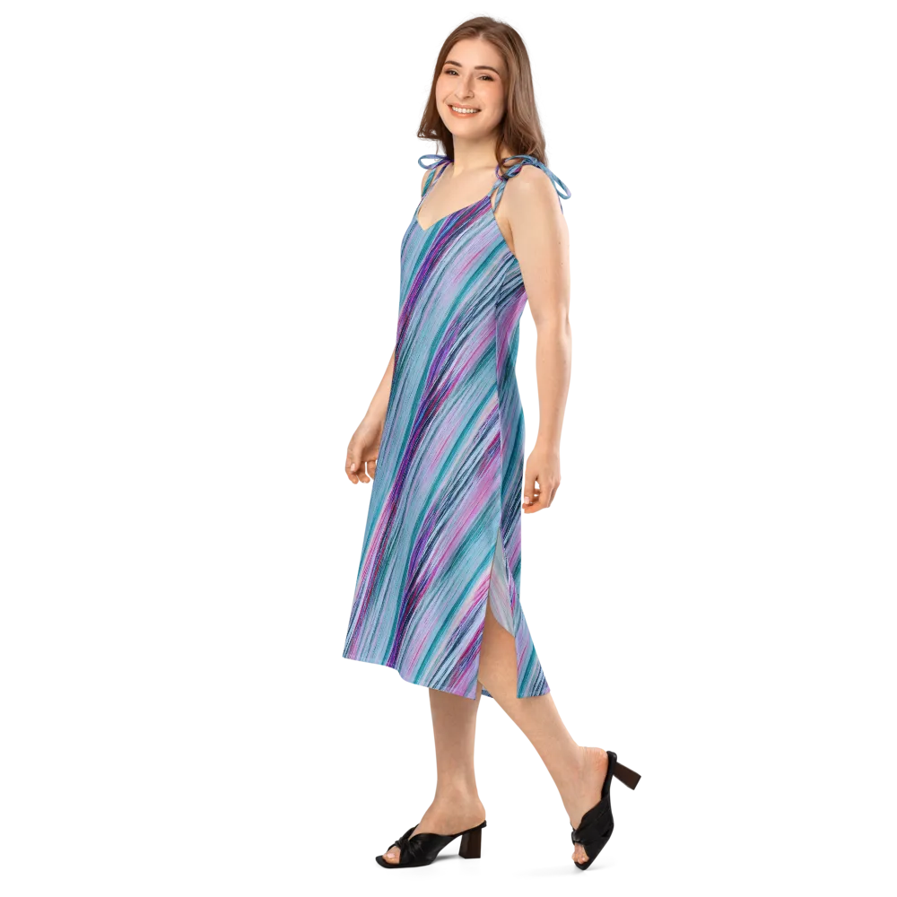 Chromatic Drift on Slip Dress — Left Front