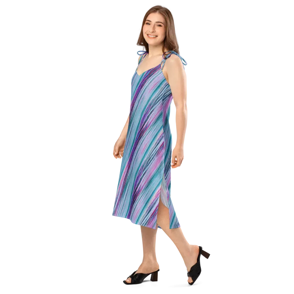 Chromatic Drift on Slip Dress — Left Front