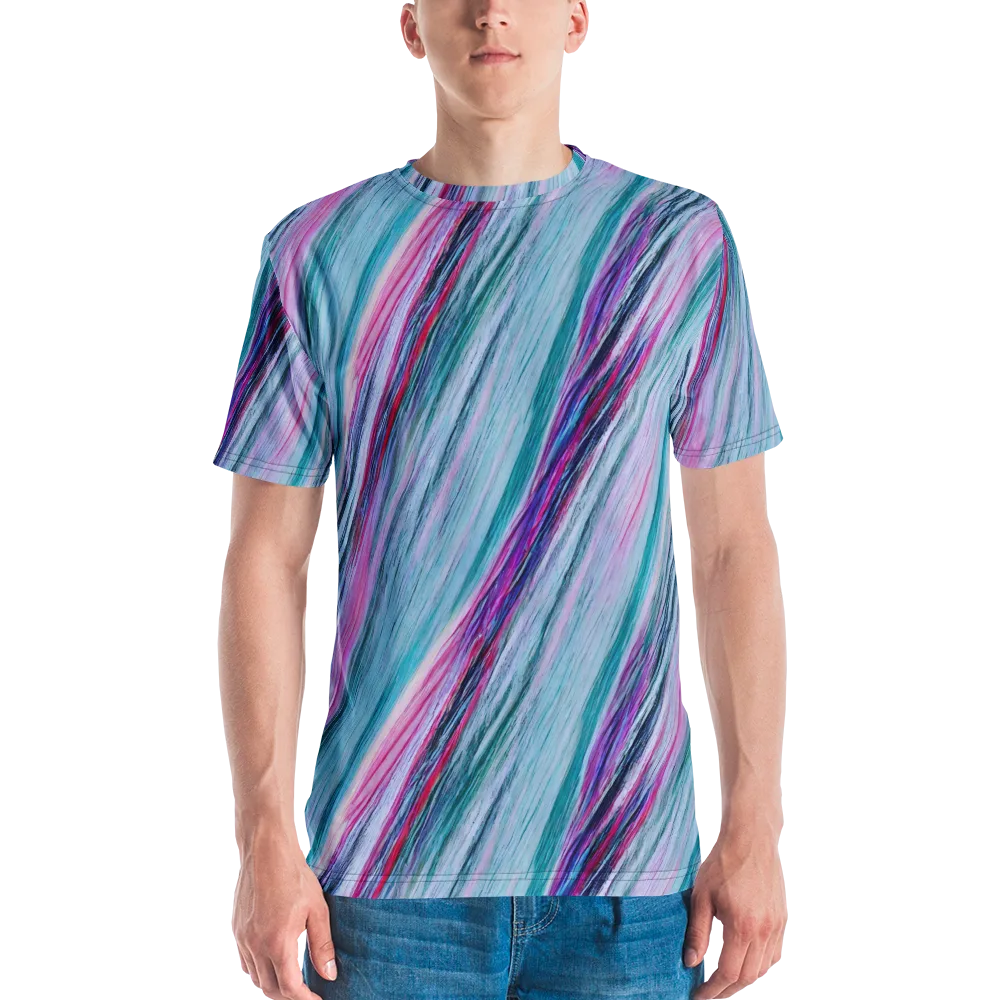 Chromatic Drift on Men's Crew Neck T-Shirt — Front