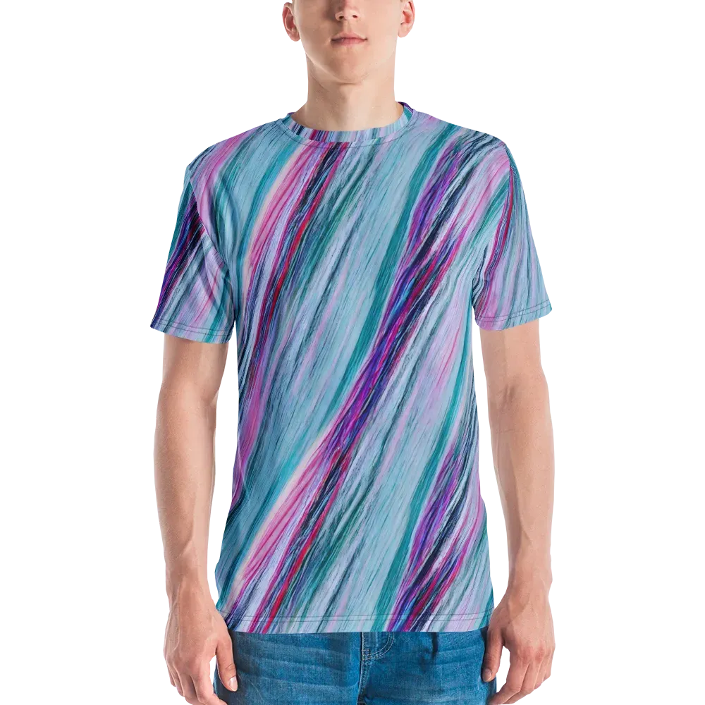 Chromatic Drift on Men's Crew Neck T-Shirt — Front