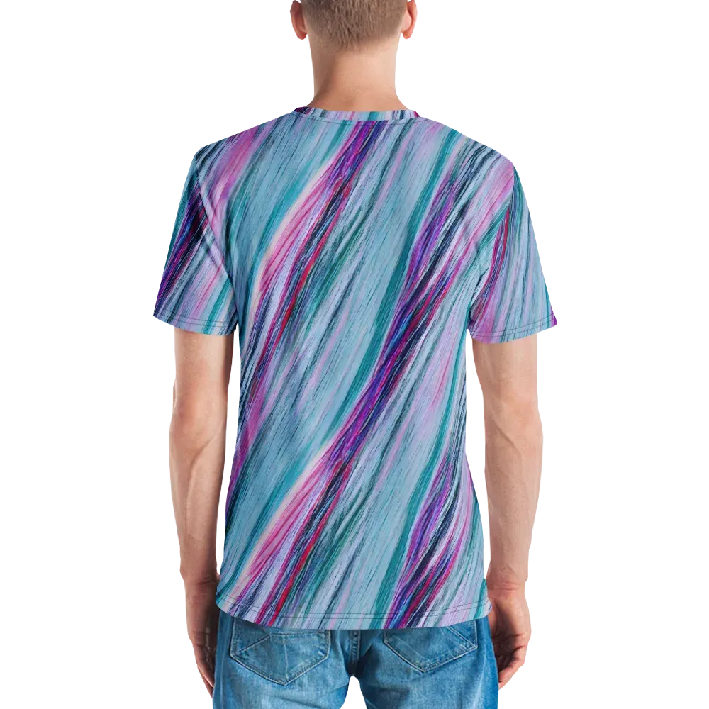 Chromatic Drift on Men's Crew Neck T-Shirt — Back