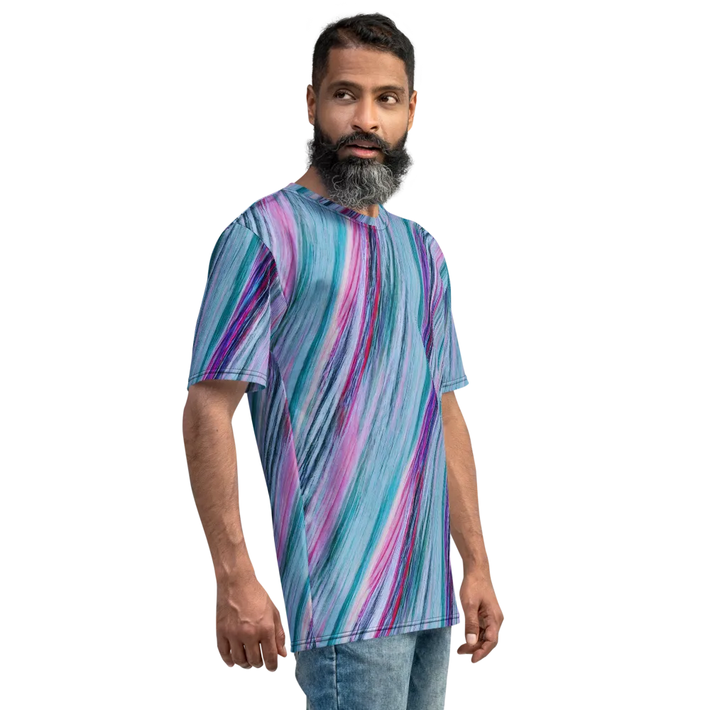 Chromatic Drift on Men's Crew Neck T-Shirt — Back print