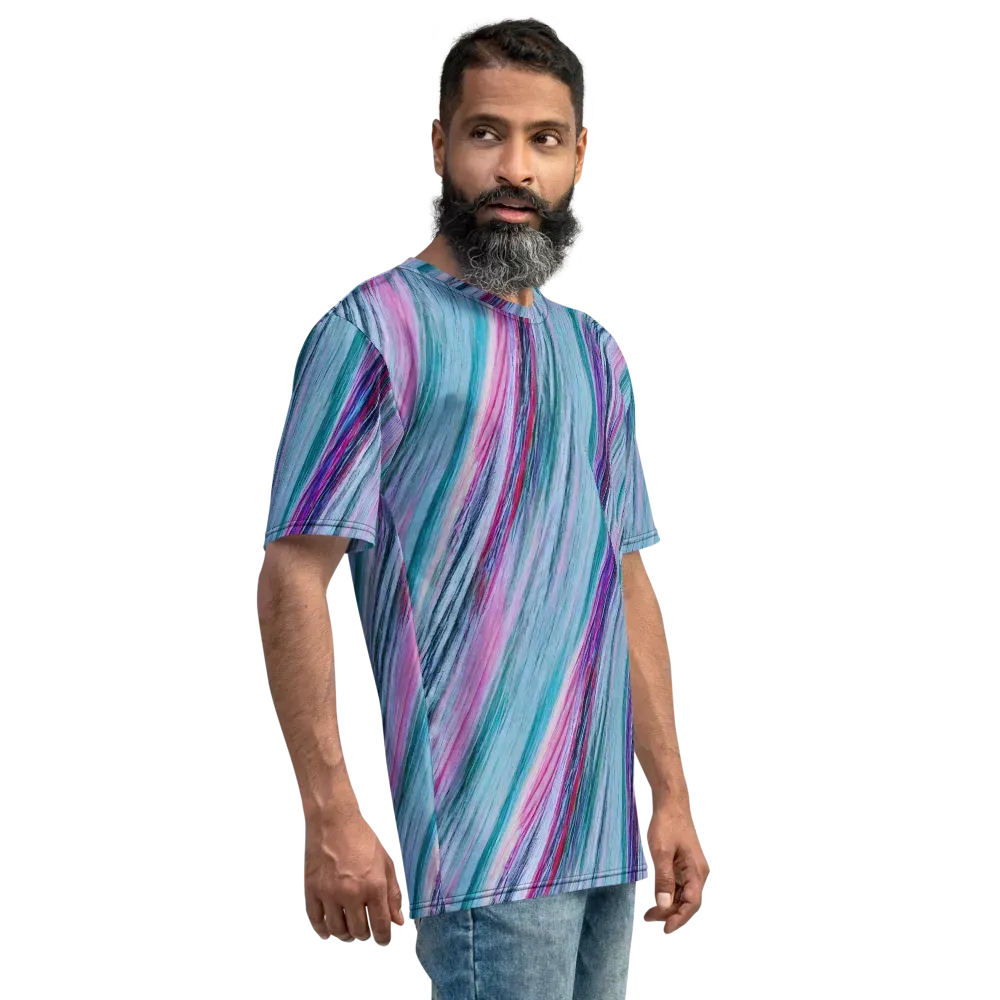 Chromatic Drift on Men's Crew Neck T-Shirt — Back print