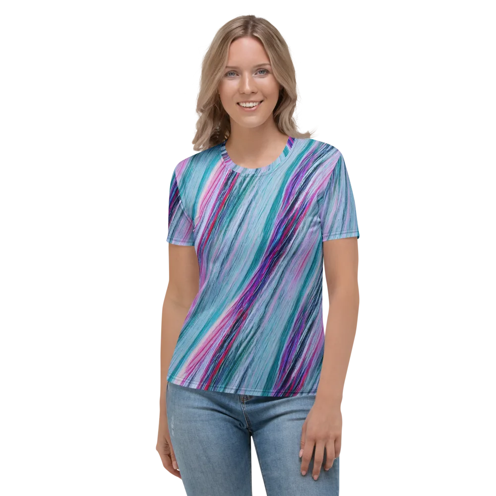 Chromatic Drift on Women's Crew Neck T-Shirt — Front