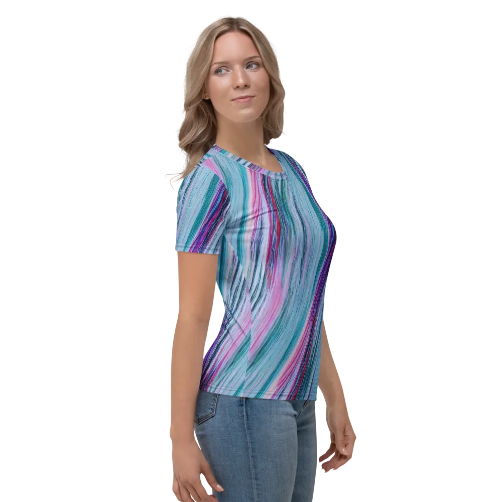Chromatic Drift on Women's Crew Neck T-Shirt — Back print