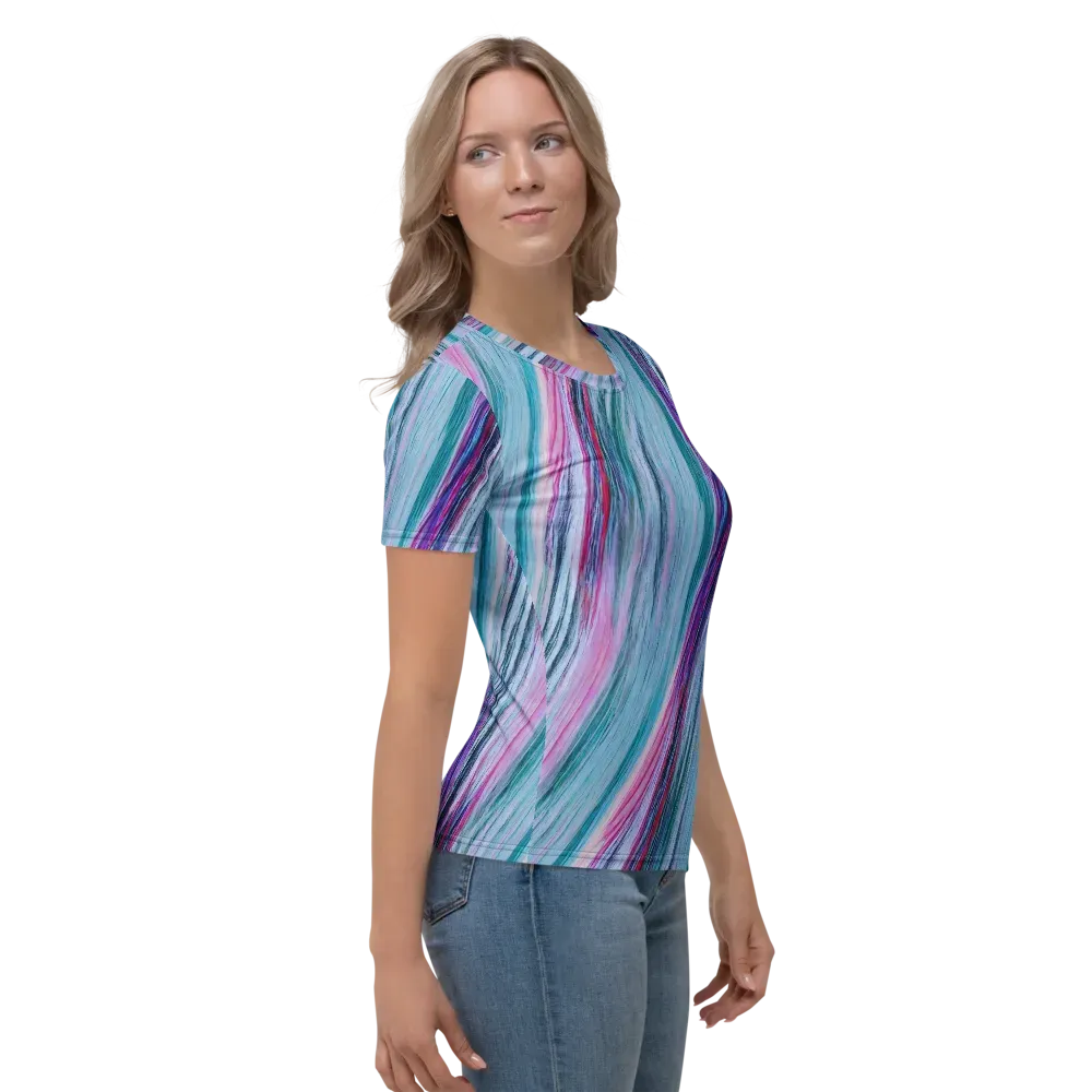 Chromatic Drift on Women's Crew Neck T-Shirt — Back print