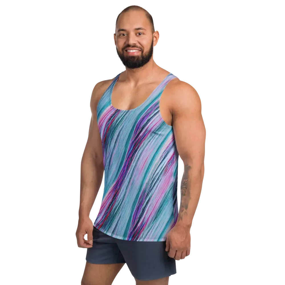 Chromatic Drift on Men's Tank Top — Front print