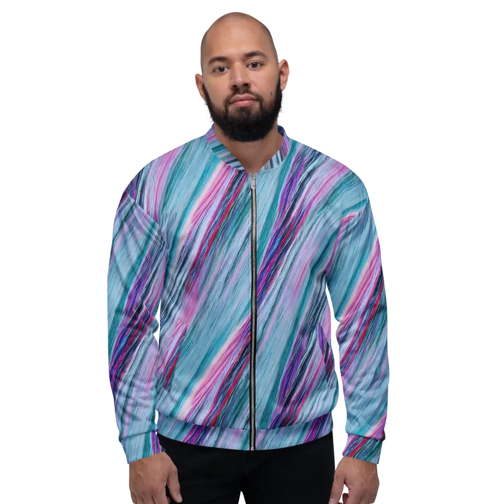 Chromatic Drift on Bomber Jacket — Front