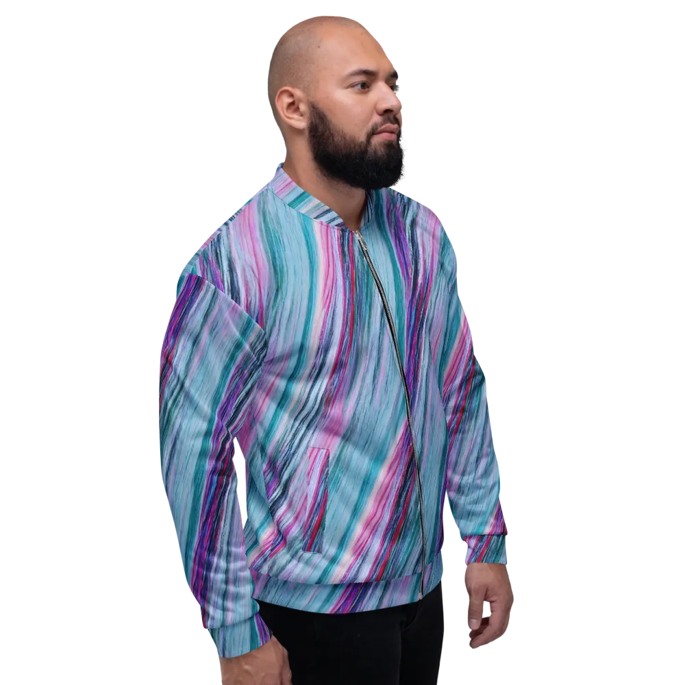Chromatic Drift on Bomber Jacket — Back print