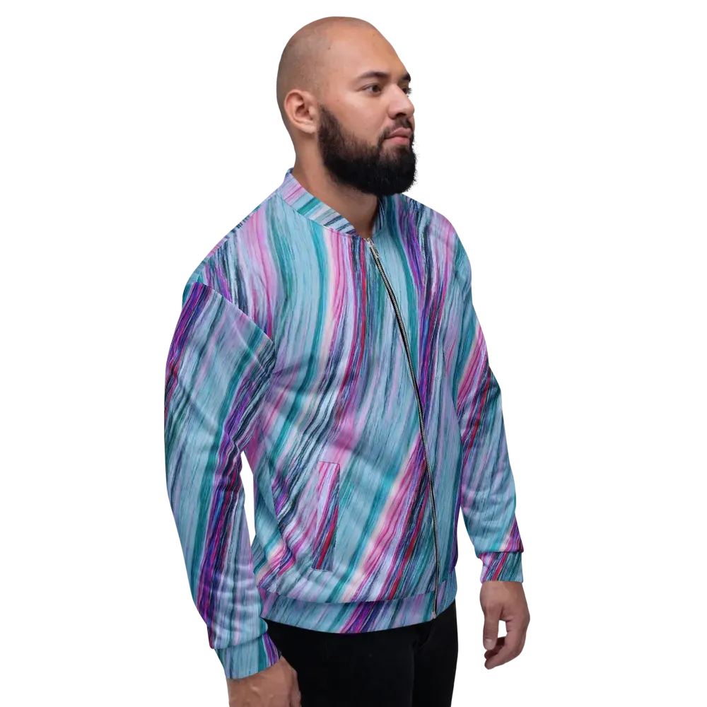 Chromatic Drift on Bomber Jacket — Back print