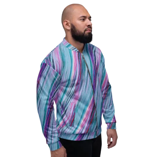 Chromatic Drift on a Bomber Jacket