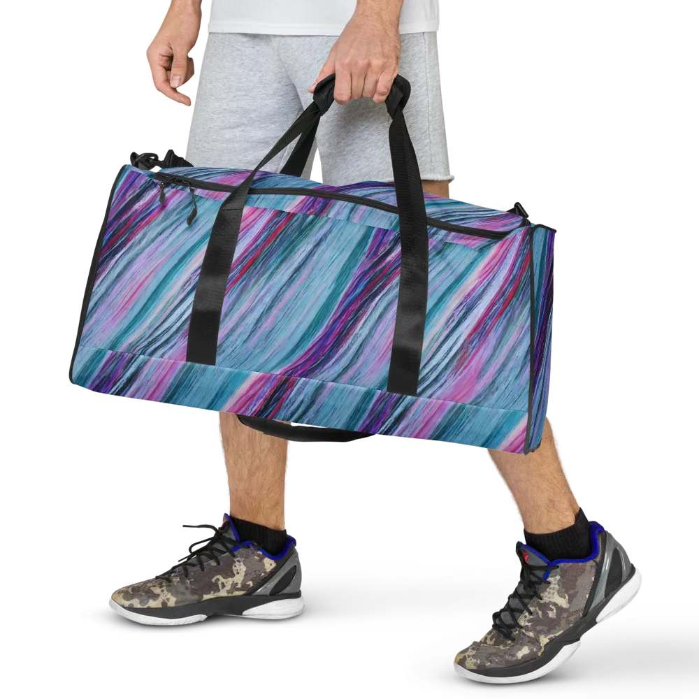 Chromatic Drift on Duffle Bag — Back print