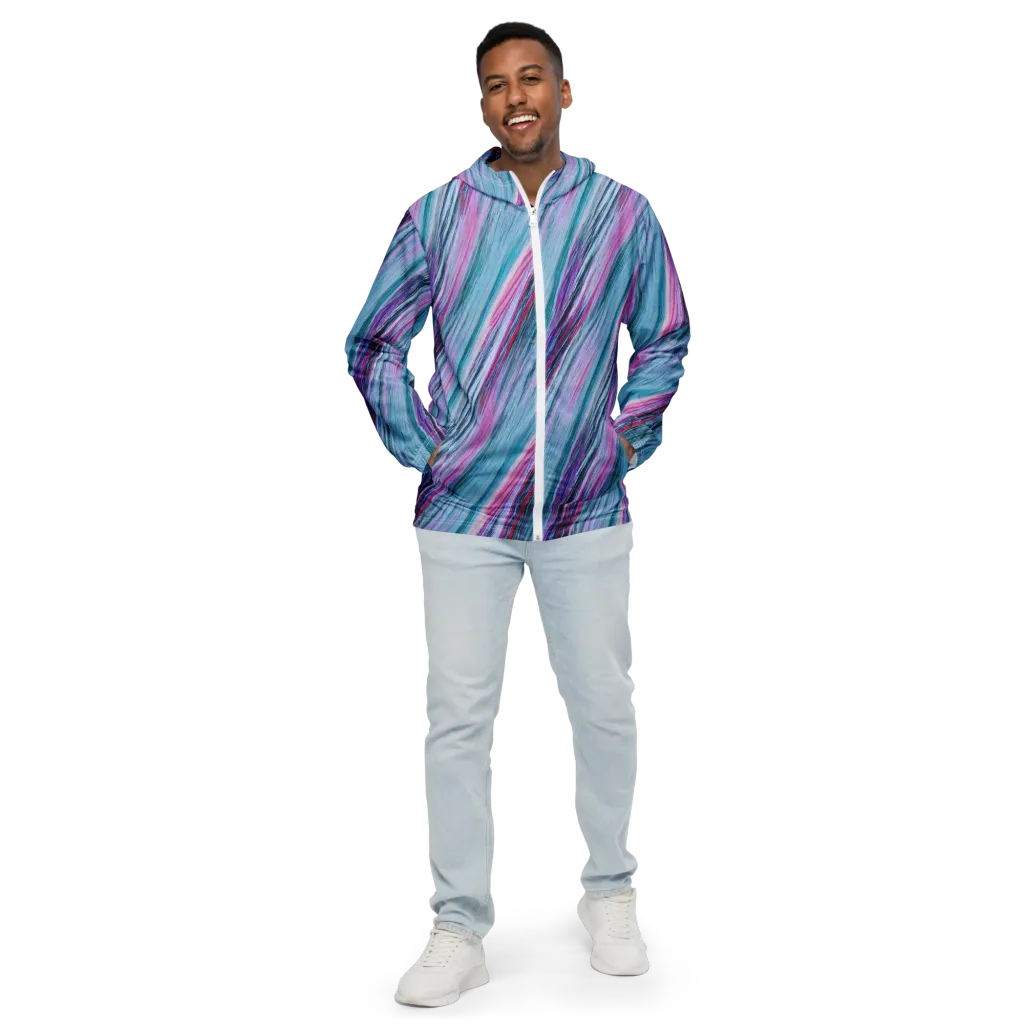 Chromatic Drift on Men's Windbreaker — Front