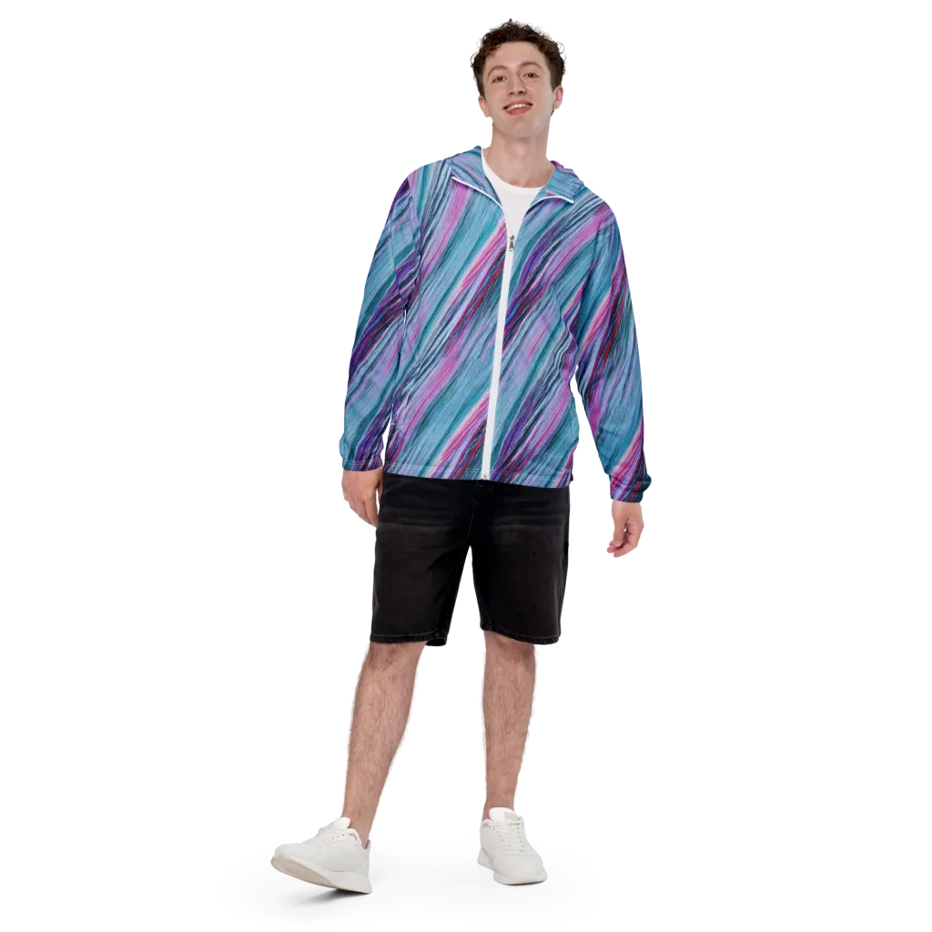 Chromatic Drift on Men's Windbreaker — Front print
