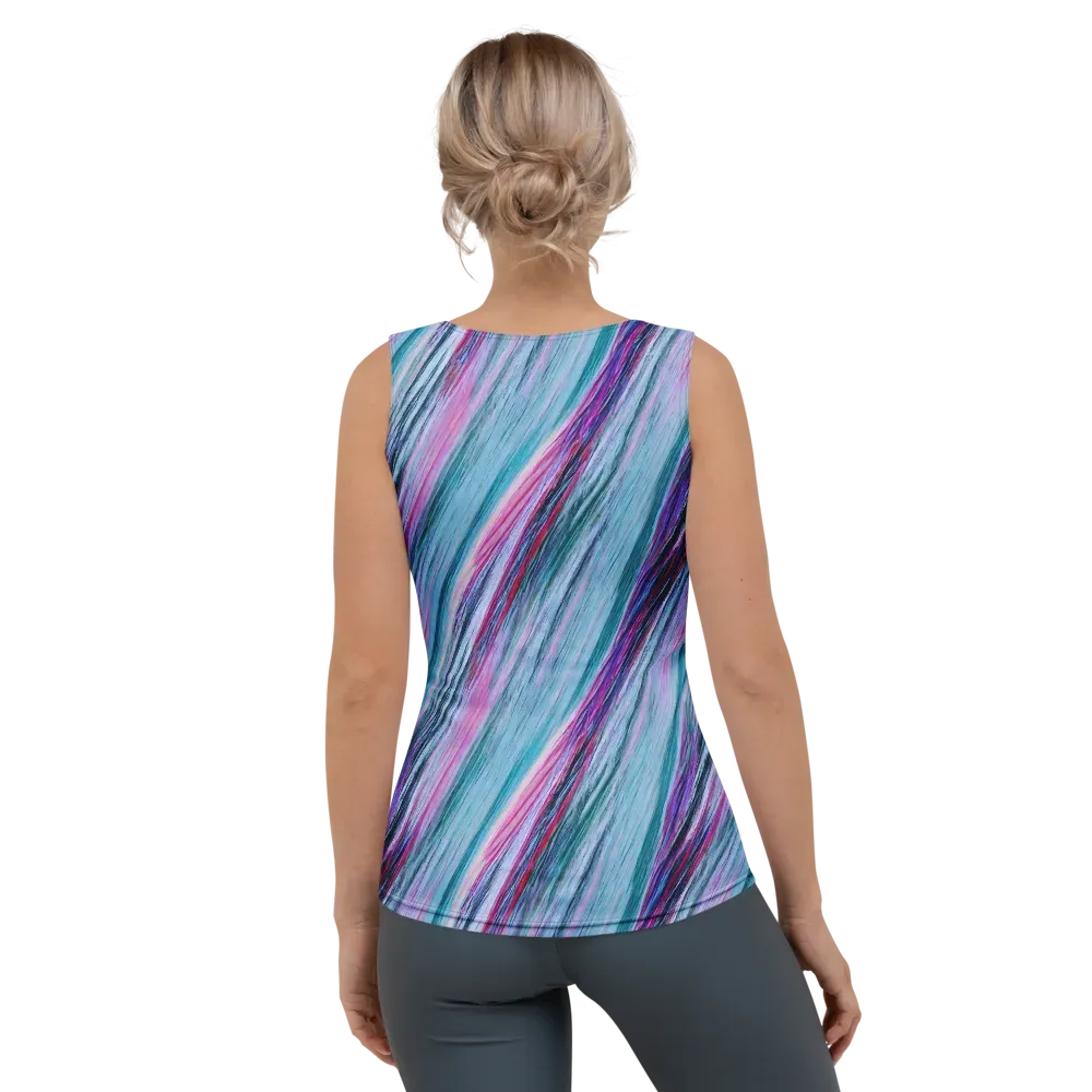 Chromatic Drift on Women's Tank Top — Back
