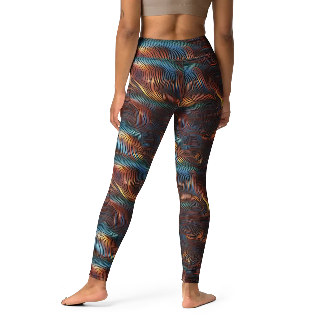 Molten Topography on Yoga Leggings — Print file