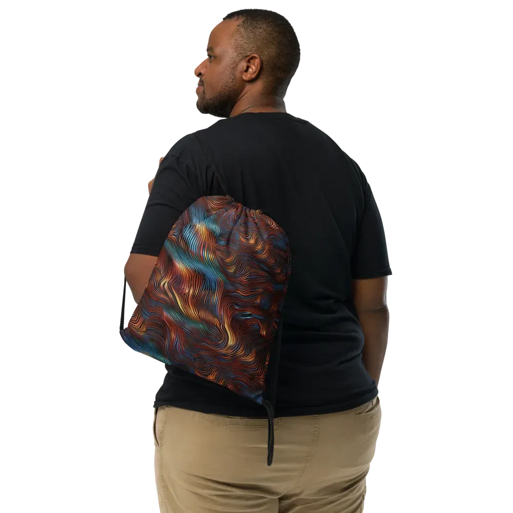 Molten Topography on Drawstring Bag — Print file