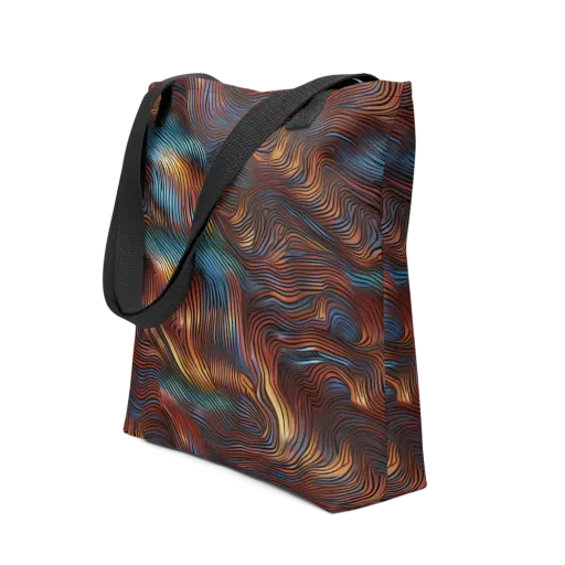 Molten Topography on Tote Bag