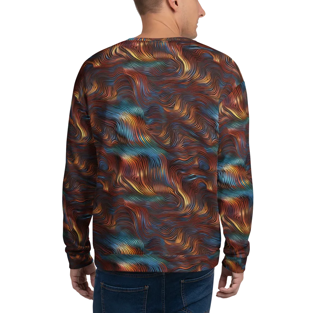 Molten Topography on Sweatshirt — Back
