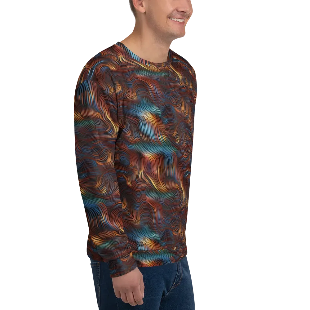 Molten Topography on Sweatshirt — Right Front