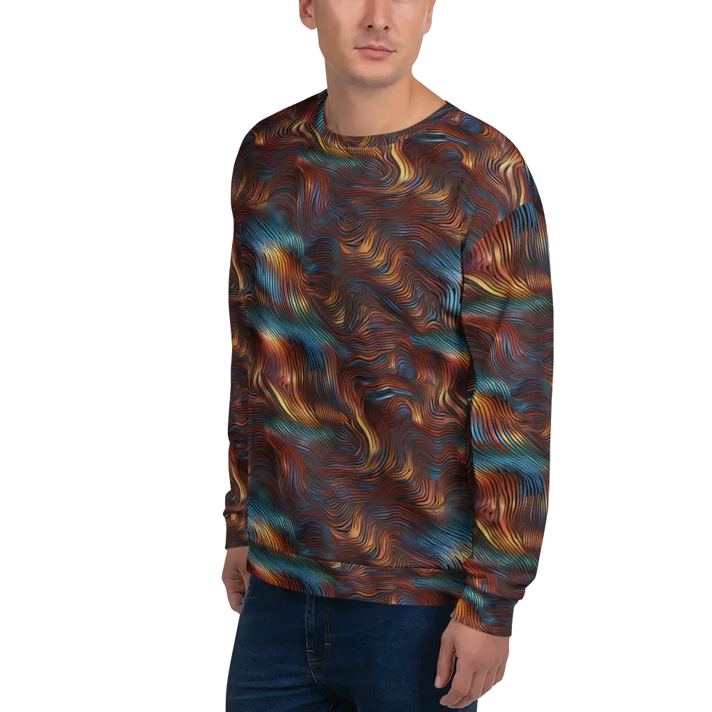 Molten Topography on Sweatshirt — Left Front
